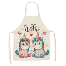 에이홉 유니콘 일러스트 앞치마 47 x 38 cm, IT 11, 1개
