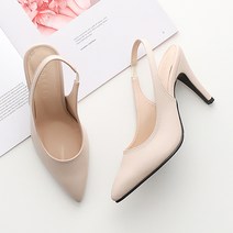 멜팅나인 여성용 노버클 스틸레토 슬링백힐 9cm SS906옆밴드슬링백