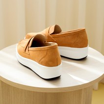 러블리슈즈 셀럽 가죽 키높이 슬립온 5cm