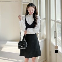 에비뉴비 여성용 브이넥 뷔스티에 미니 원피스