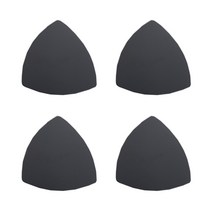 도형 스테인리스 스틸 모던 삼각 코스터 4p, 블랙