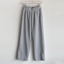 큐니걸스 여성용 수선놉95 밴딩 세미 와이드 투웨이 숏버전 팬츠