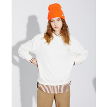 헤지스 여성용 ALICE 자수장식 면 긴팔티셔츠 HSTS1D710IV