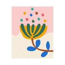 플레이어바웃 별사탕 꽃 DIY 명화 그리기 40 x 50 cm 세트, 혼합색상