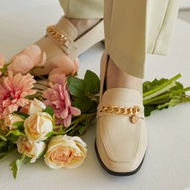분홍코끼리 여성용 펜던트 골드체인 로퍼 5cm