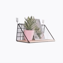 진호 북유럽 인테리어 벽선반 기본형, 블랙