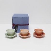 달소금 도자기 꽃잎 찻잔 선물세트, 01 파스텔, 1세트