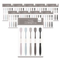 소소해 데일리 뉴 파스텔 와이드헤드 이중미세모 칫솔 5종 세트, 10세트, 1개