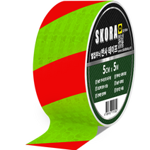 스코라 고휘도 야광 야간 안전 반사 테이프, 형광레드