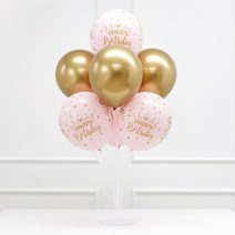 조이파티 스탠드 풍선 세트 생일왕관 글리터잉크, 2세트