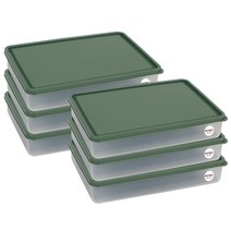 비트리 휘어지는 냉동실 정리용기 시즌2 1500ml 그린, 1개입, 6개