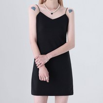 어썸어라운드 여성용 뷔스티에 끈 미니 원피스