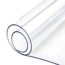 예피아 모서리라운딩 PVC 매트, 투명매트1mm, 폭 90cm x 길이 80cm x 두께 1mm
