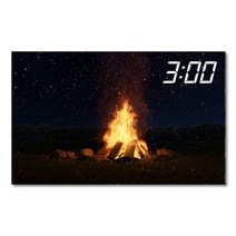 홈마인 LED 캔버스 프린팅 액자 시계 캠핑, 800-HM-CAMPING-13