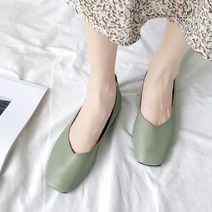 이사도라 V라인 스퀘어 플랫 슈즈