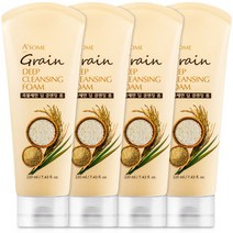 ASOME 곡물세안 딥 폼 클렌징, 220ml, 4개