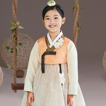 더예한복 여아용 지아달이 한복 세트 QT286