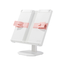 델리 각도 높이조절 휴대용 파스텔 독서대, 핑크