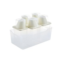 이지앤프리 이지킵 다용도 잡곡용기 IVORY 870ml x 5p   트레이 소 세트, 1세트