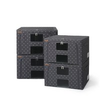 홈앤하우스 메이븐 프리미엄 리빙박스 60L, 챠콜그레이, 4개