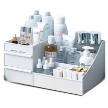 마켓플랜 멀티 화장품 정리함 화이트 소형, 1개