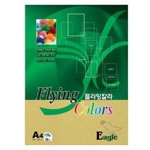 삼원특수지 플라잉칼라 복사용지 E42 연노랑색 120g 20매입, 10개, A4