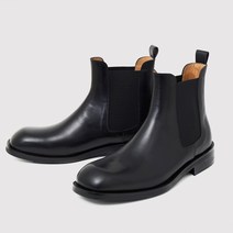 로맨틱무브 남성용 가죽 스퀘어토 첼시 부츠 9M099BK0