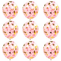 파티야놀자 생일파티 컨페티 풍선 50p, 핑크, 1개