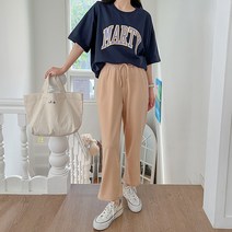 로미스토리 빅사이즈 전체 밴딩 미니 기장 팬츠