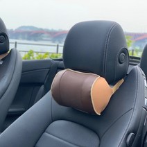 지토스 바른목 자동차 목쿠션 헤드레스트, 브라운, 1p