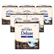 메디프렌즈 디럭스 테이프 성인기저귀, 대형, 10매입, 6팩