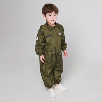 베이-비 유아동용 다용도 전신 미술 가운 비행사