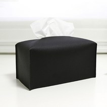 스토리빙 가죽 티슈케이스, 블랙