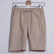 빼빼 여성용 허리밴딩 5부 일자 반바지