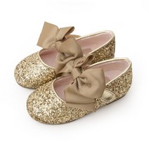 빔보빔바 여아용 글리터 리본플랫 털구두