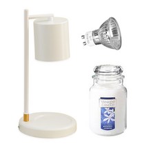 로레스 캔들워머 + 양키 라지자캔들 세트, 화이트(워머), 미드나잇자스민(캔들)