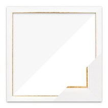 누니액자 수지 슬림 엣지 패브릭형 보석십자수액자 50 x 50 cm SF21, 화이트