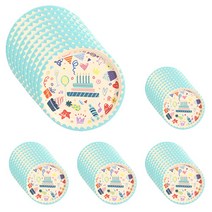 파티해 생일 파티접시 아이콘 18cm, 10개입, 5세트