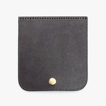 바이핸즈 럭셔리 골드장식 가죽 가방덮개 퀼트부자재 만들기 재료 사각, 1개, 챠콜그레이