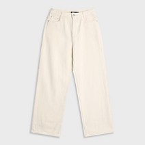 미쏘 여성용 9부 와이드 데님 팬츠