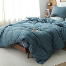 파코홈 굿메이드 60수 샤틴 누빔 이불 커버, URBAN NAVY