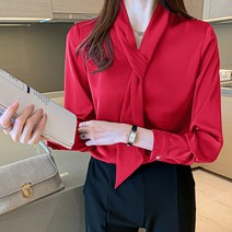 포플러앤씨 윌머 타이 블라우스