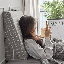 쉬즈홈 집순이 다용도 삼각쿠션, 차콜