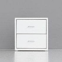 마켓비 FIHA 책상 다용도 2단 서랍장, 화이트 6002.5384