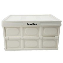 GoodItem 접이식 폴딩박스 56L, 화이트, 1개