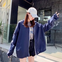 몬드스팟 여성용 캐주얼 빅사이즈 바람막이 상의