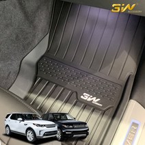 3W 에코라이너 FULL TPE 3D 카매트, 블랙, 랜드로버 디스커버리5 2017.07 ~