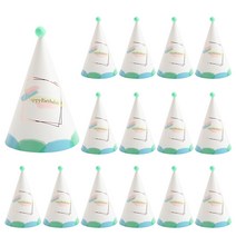 파티해 감성파티 고깔모자, 15개, 생일수채화