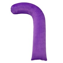 베드앤데코 소프트 극세사 지팡이 바디필로우 솜포함, 퍼플