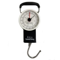 트래블이지 여행용 아날로그 손저울, 블랙, 1개